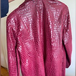 Vintage red leather jacket